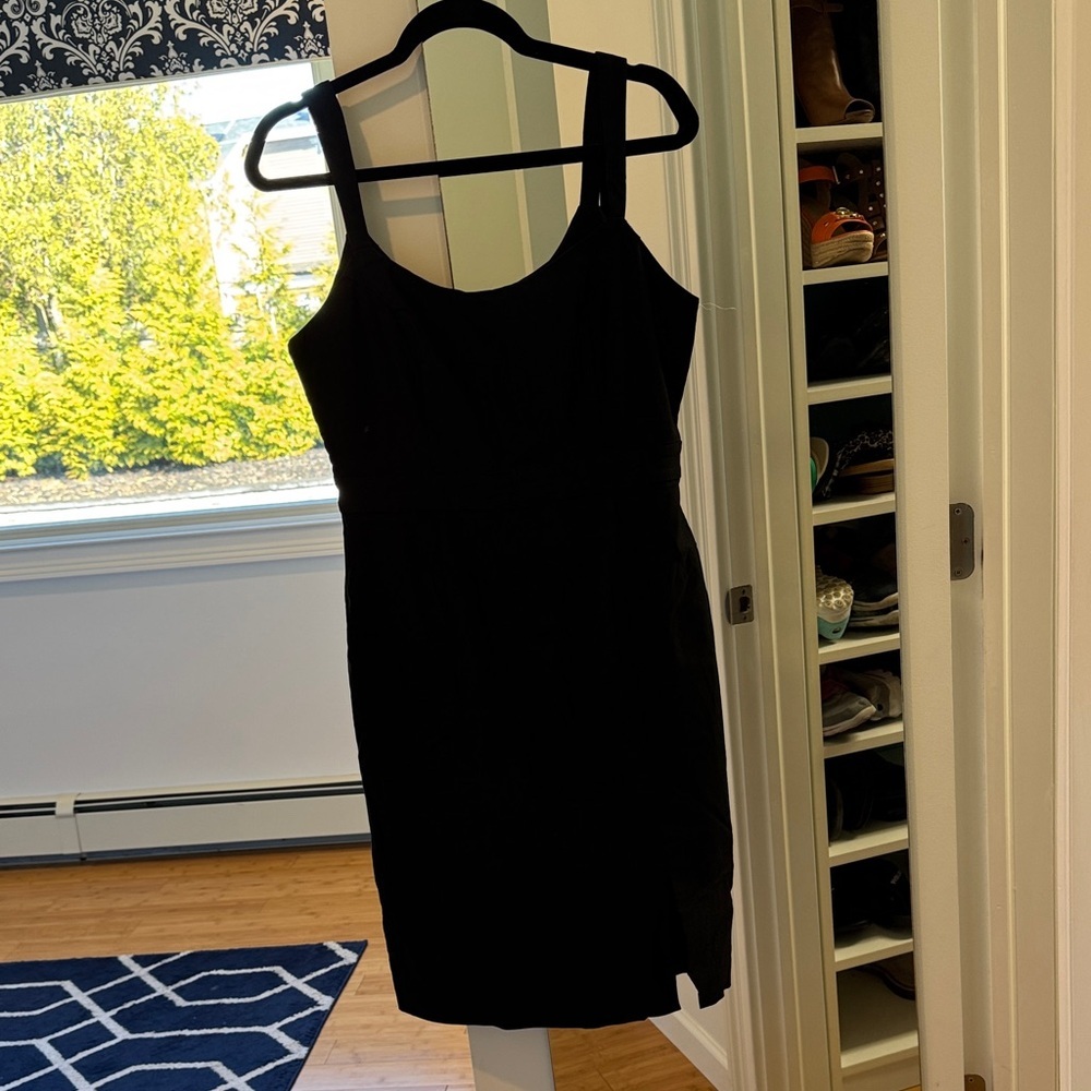 NWOT Classic Black Sleeveless Sheath Dress